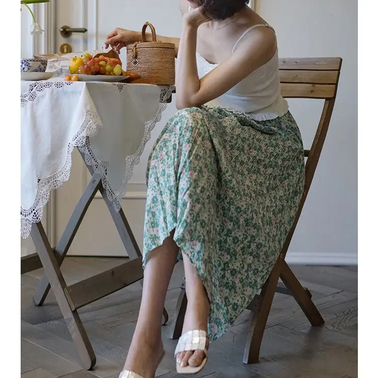 Polished Market Maxi Pleated Skirt