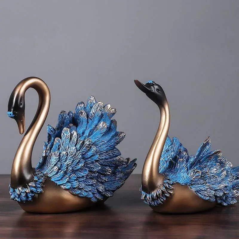 Elegant Swan Accent Sculpture