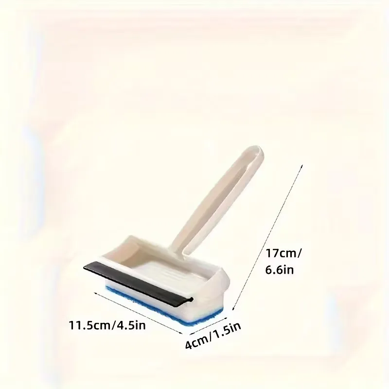 2-in-1 Sponge Scrubber & Squeegee Brush