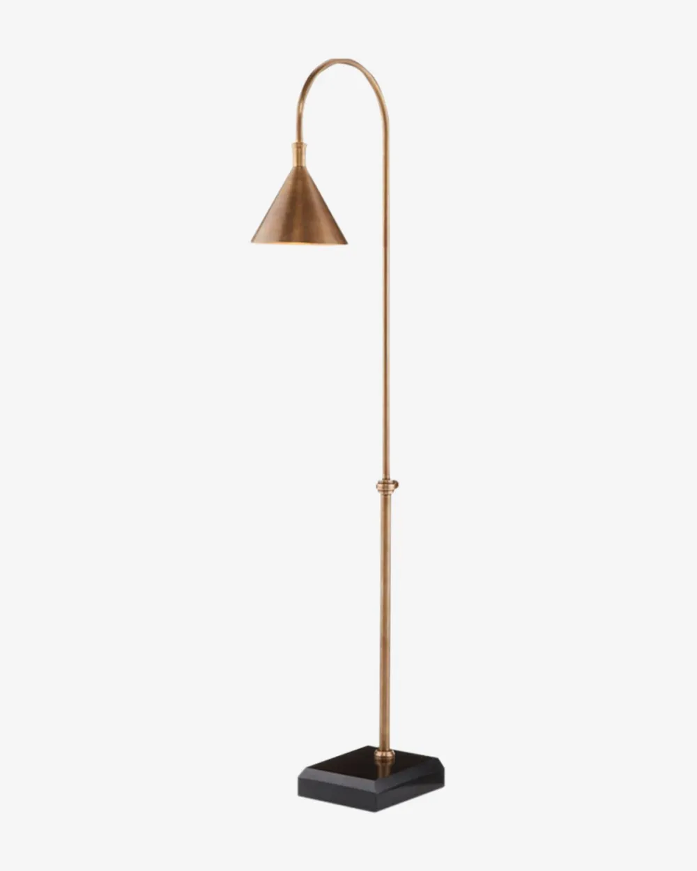 Conical-Shade Vintage-Inspired Floor Lamp