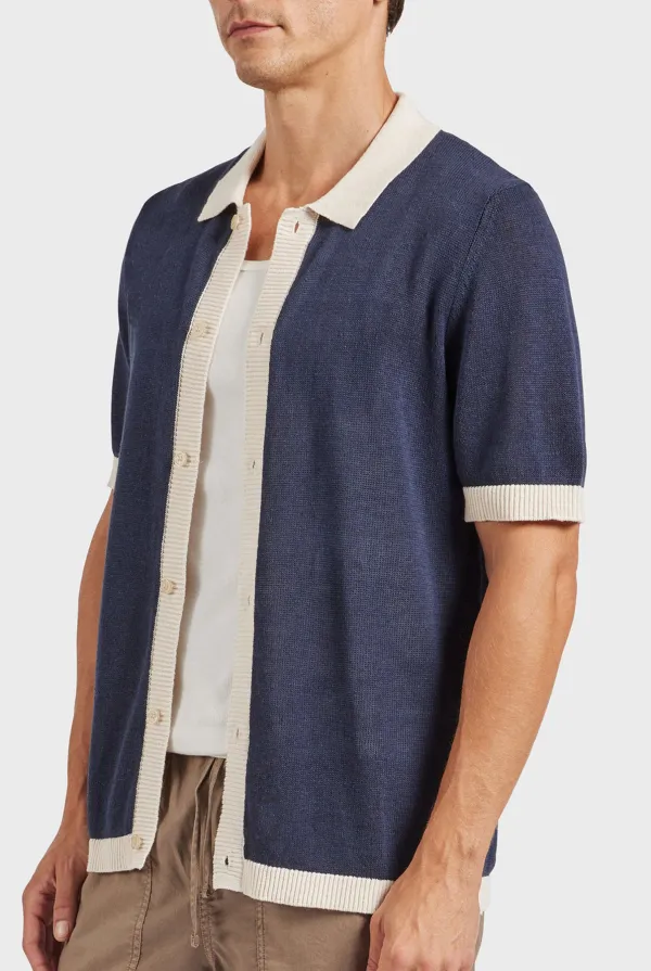 Short Sleeve Cuban Collar Shirt