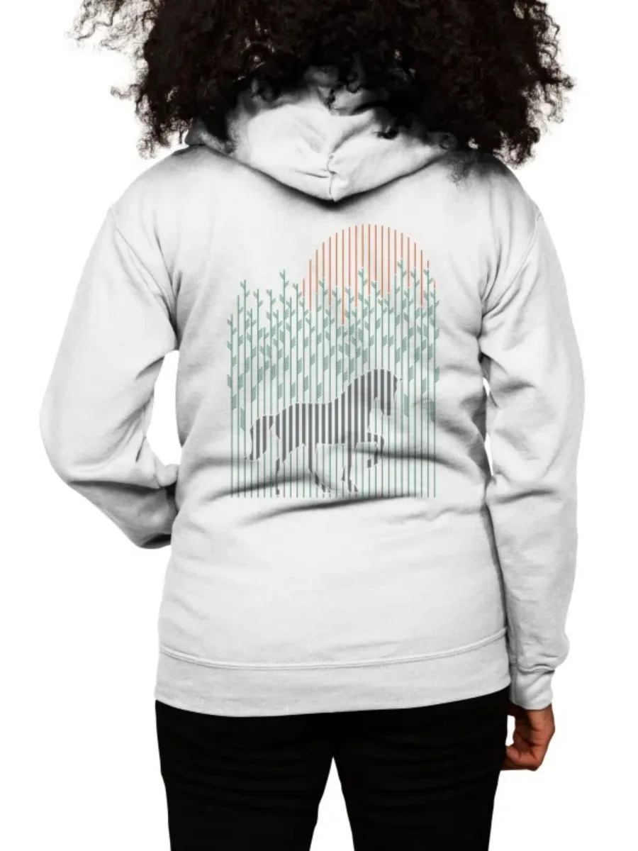 Modern Horse Art Print Hoodie