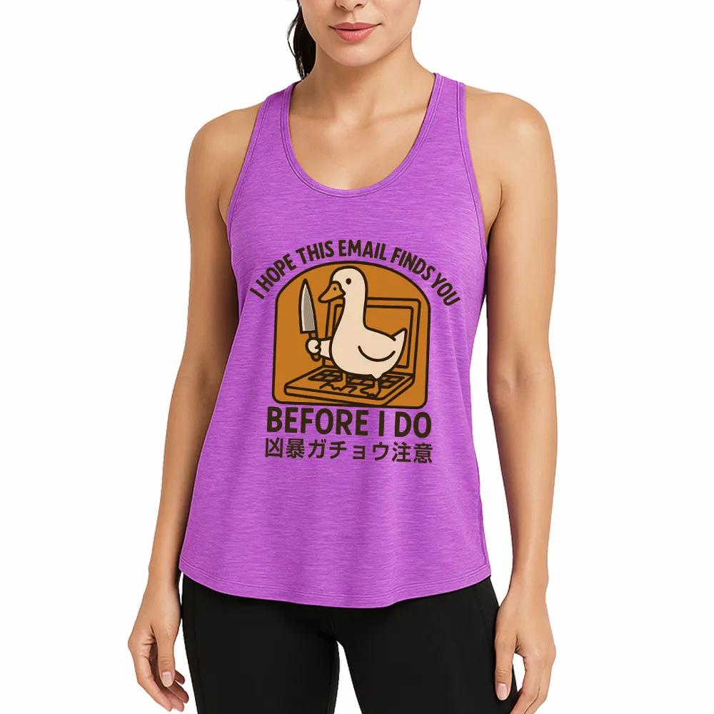 Goose With Knife Athletic Tank