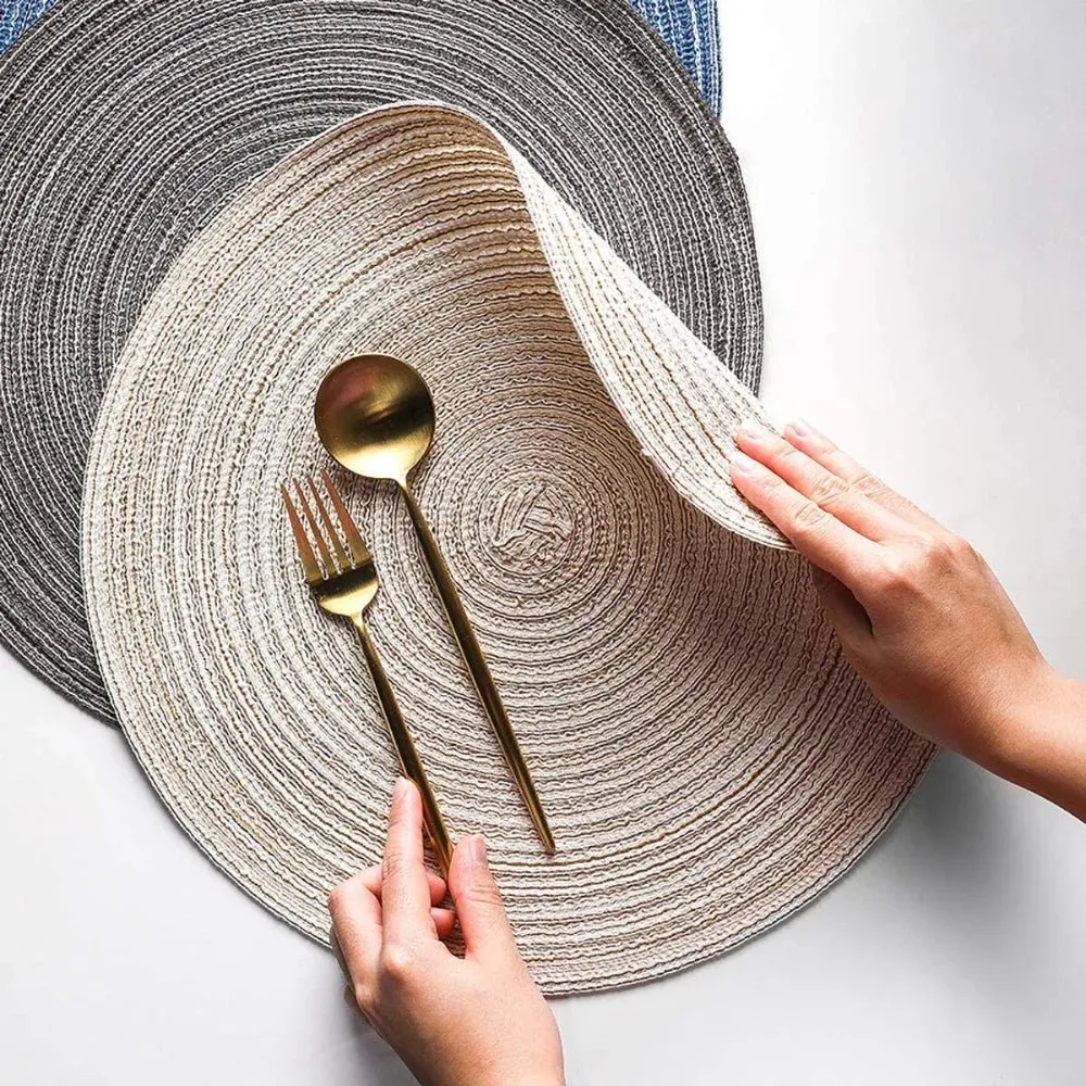 Round Placemat And Coaster Set