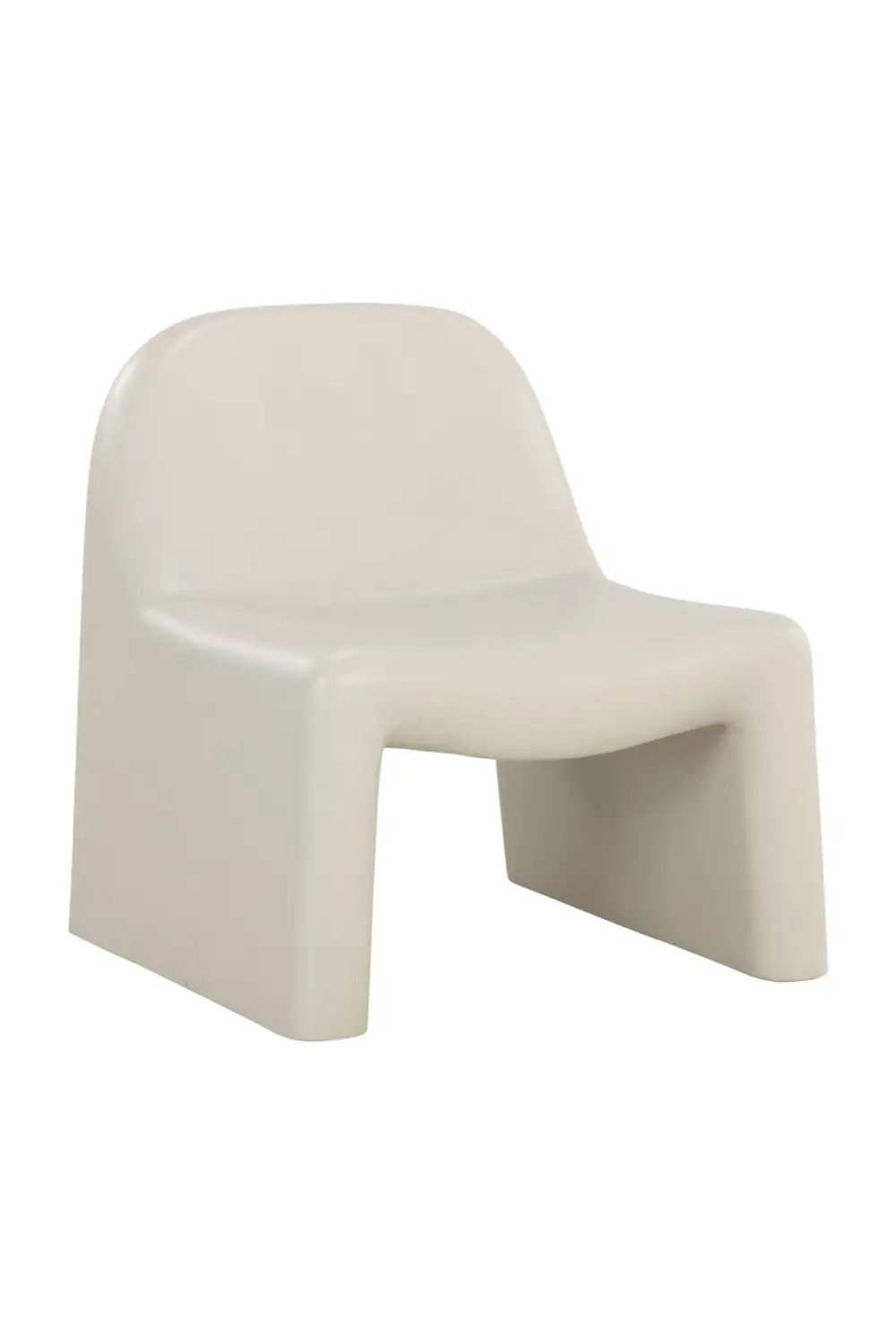 Curved Concrete Indoor/Outdoor Lounge Chair