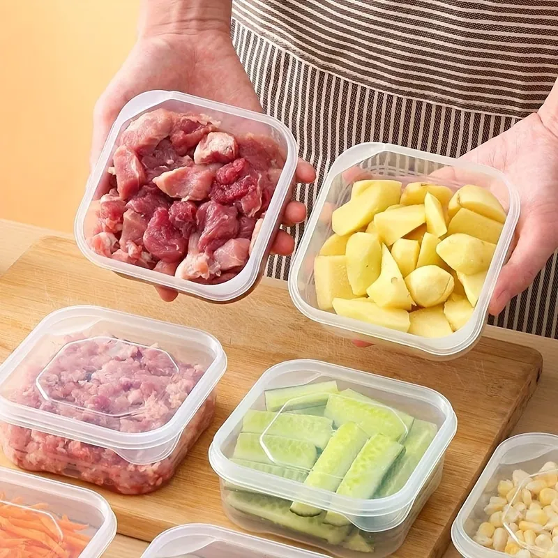 2 Pcs Square Food Storage Box