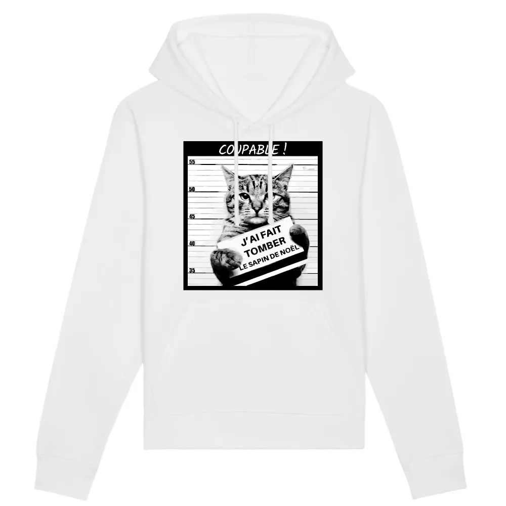 Funny Cat Graphic Pullover Hoodie