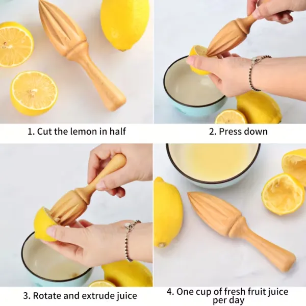 Handheld Wooden Citrus Juicer