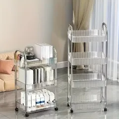 Heavy-Duty Rolling Storage Cart with 360° Swivel Wheels