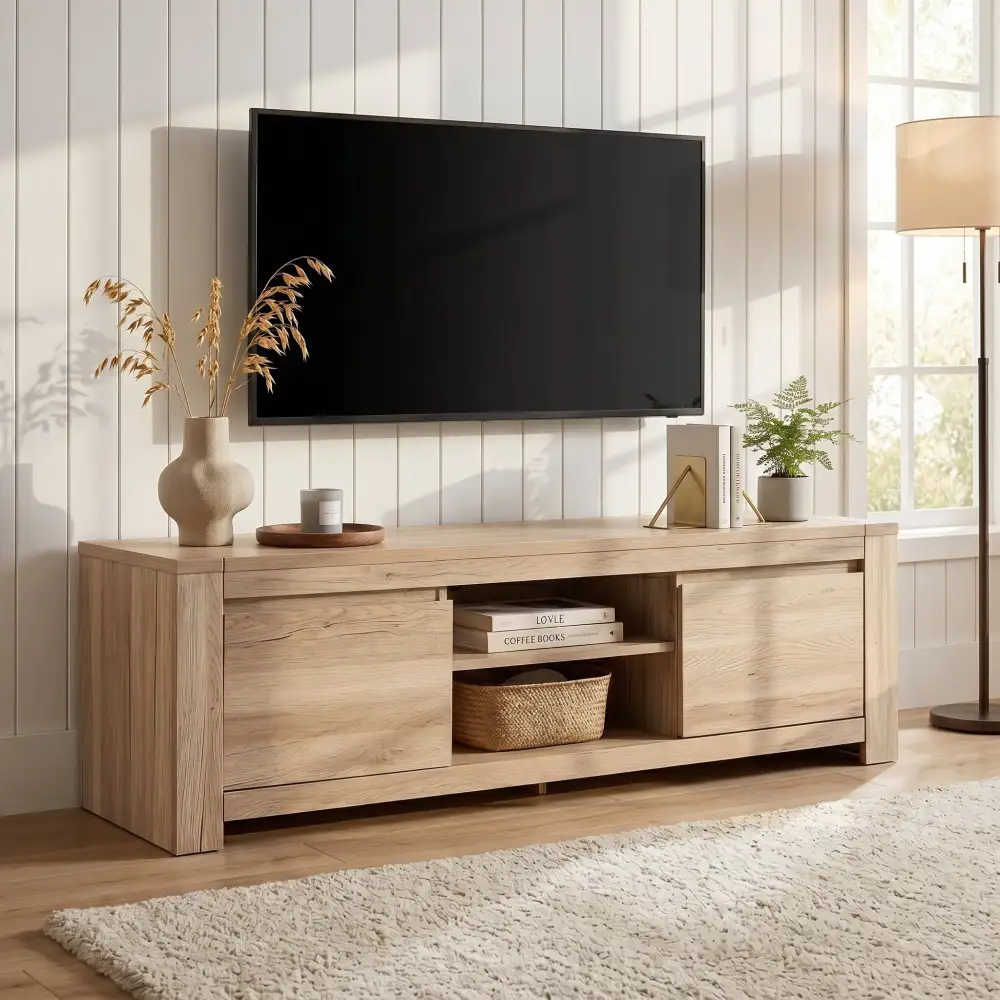 Living Room LED TV Storage Console