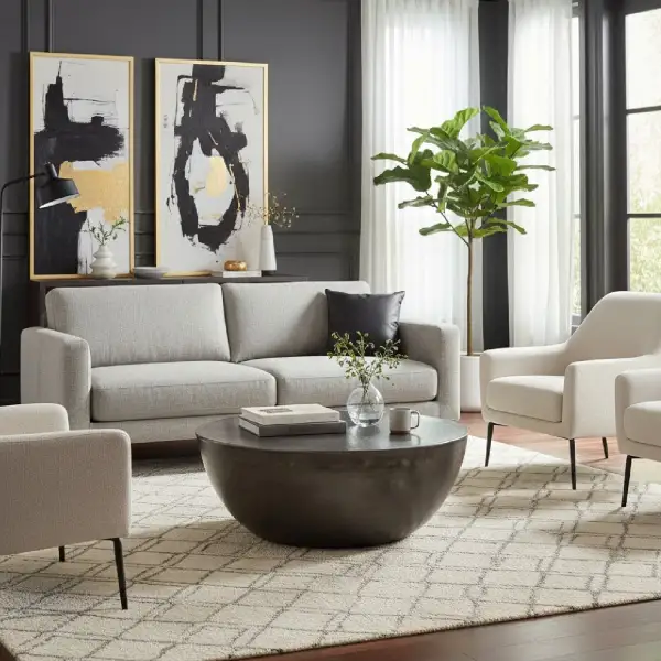 Metallic Round Coffee Table