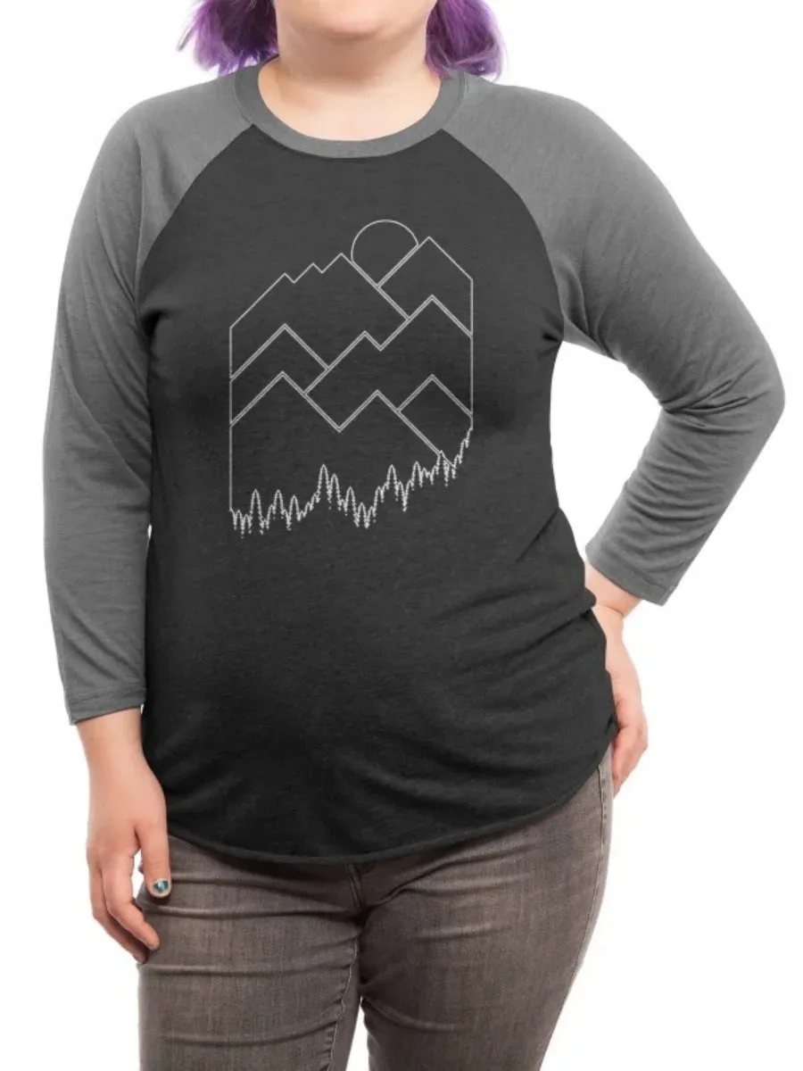 Geometric Mountain Print T-Shirt