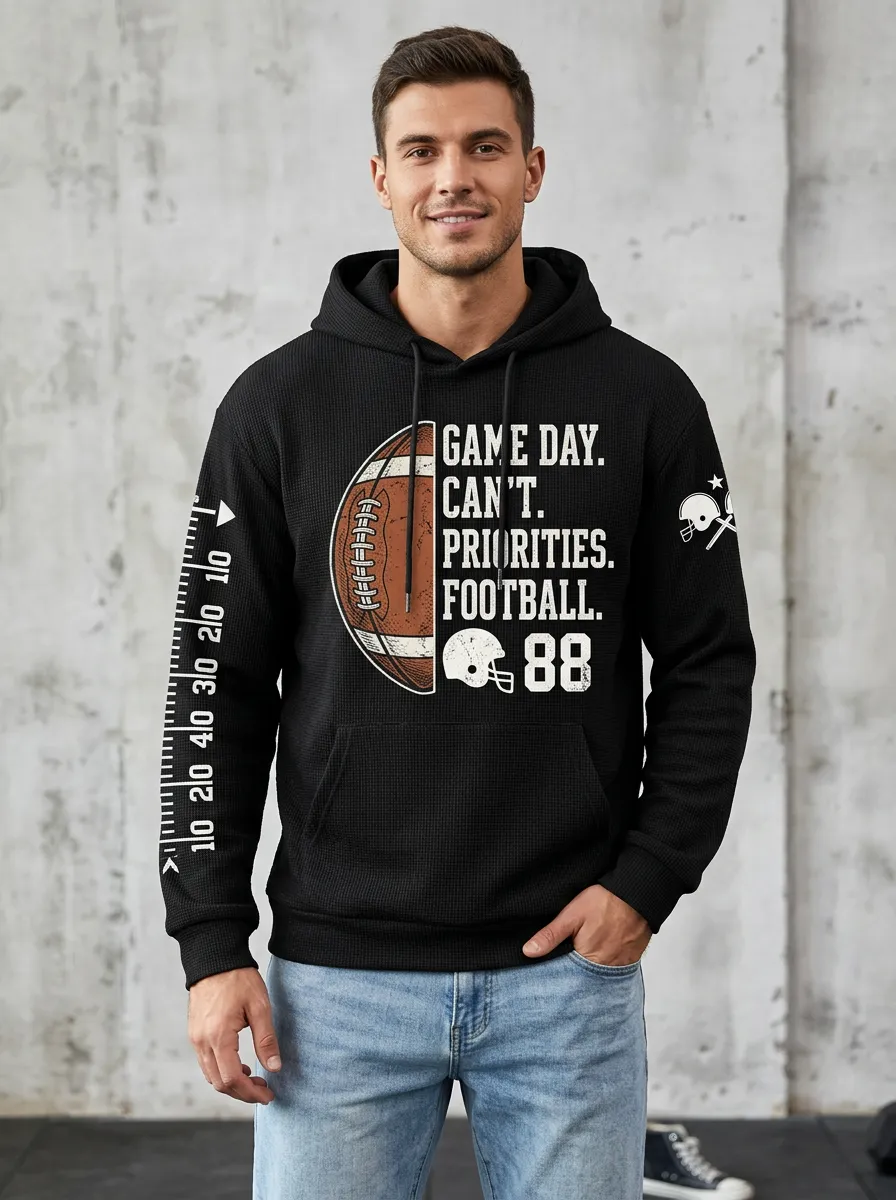 Men's Football Game Day Helmet Hoodie