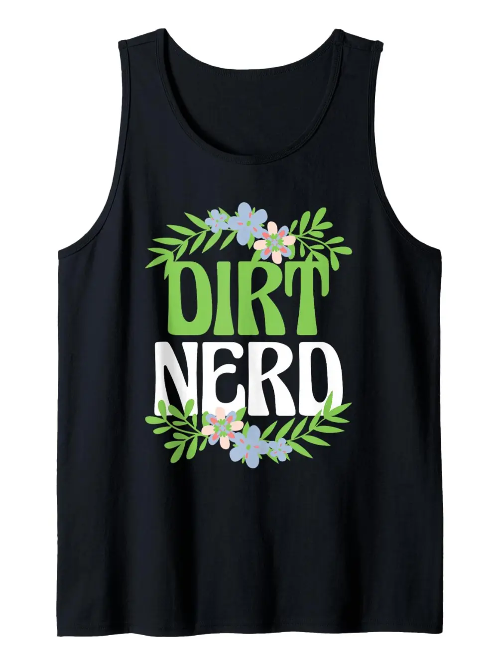Nerd Flower Garden Plant Print Tank Top