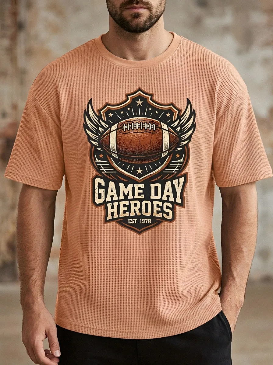 Football Graphic Casual T-Shirt