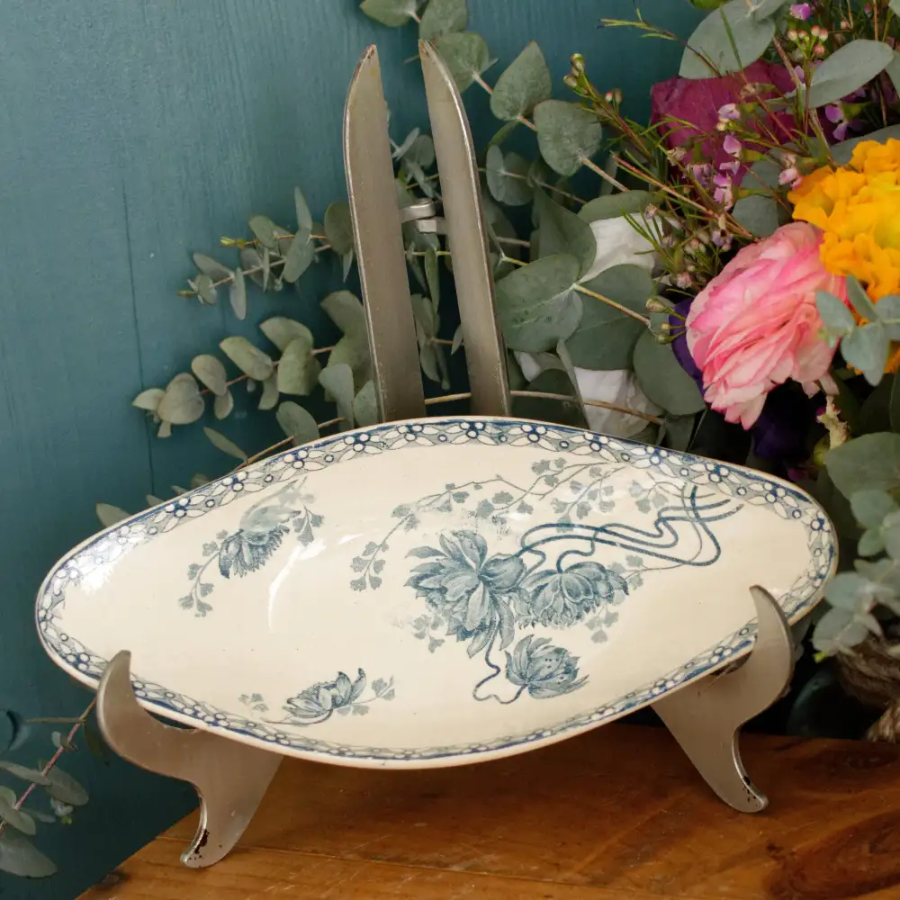 Textured Transferware Decorative Plate