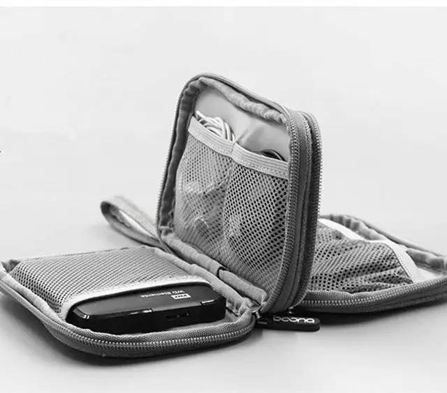 Rounded Travel Cable Organizer Bag