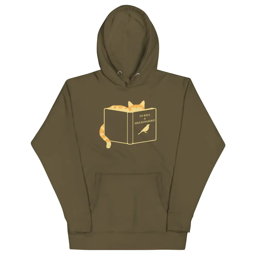 Literary Bird Graphic Hoodie
