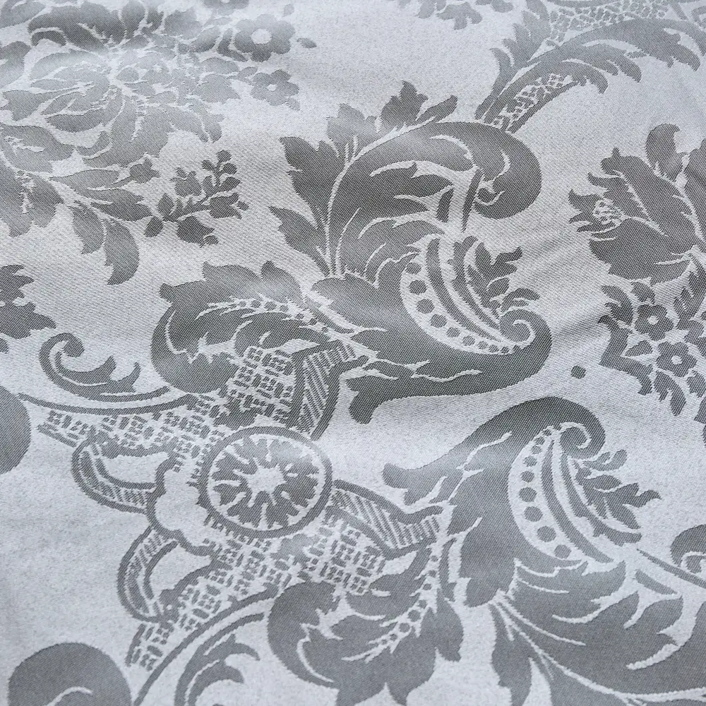 Woven Damask Cotton Duvet Cover Set