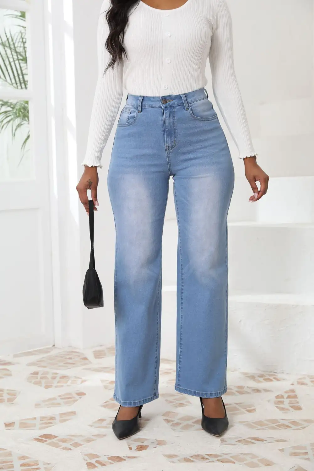 Retro Straight Loose Casual Jeans