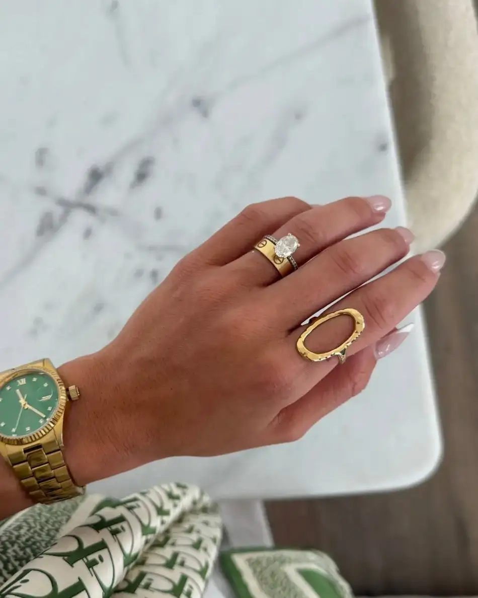 Oval Adjustable Statement Ring