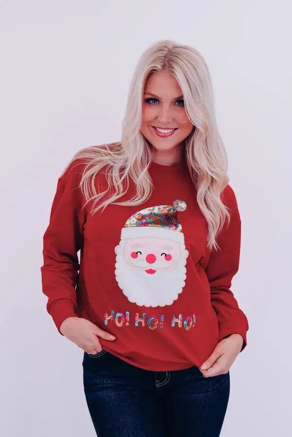 HO Sequined Claus Sweatshirt
