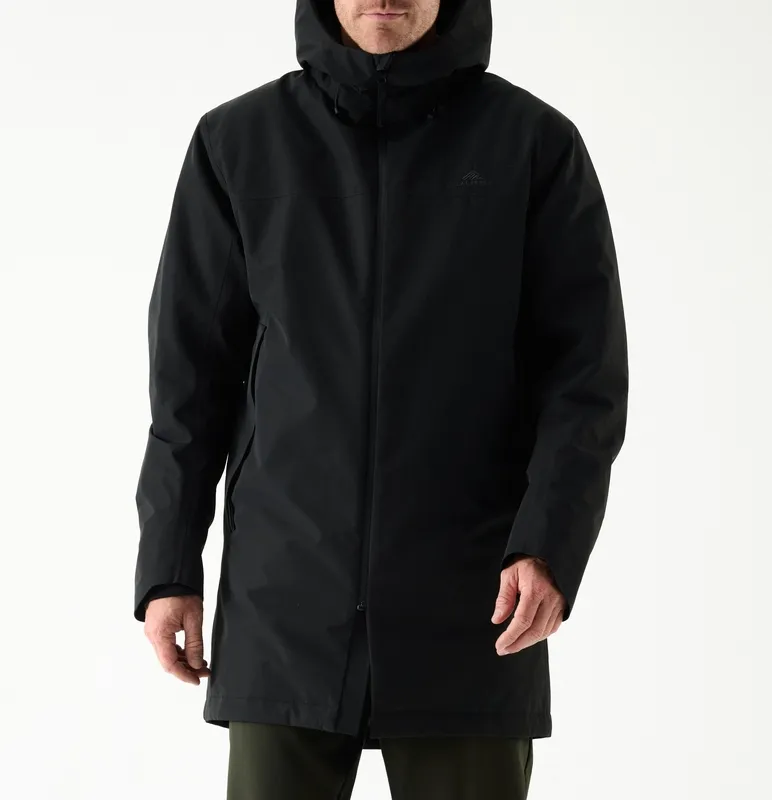Water-Resistant Parka Black