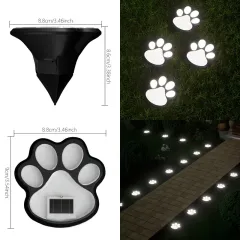 Cute Cat Paw Solar Garden Lights
