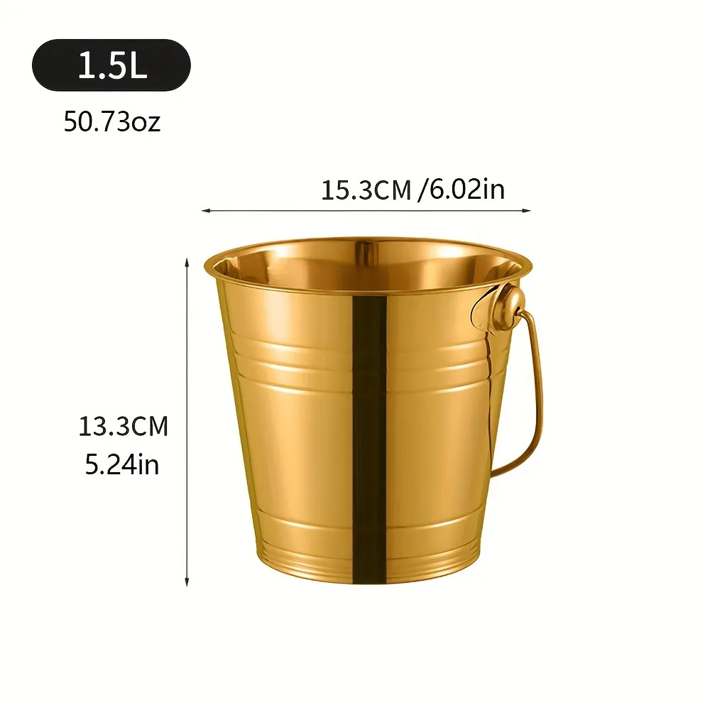 Household & Bar Stainless Steel Ice Bucket