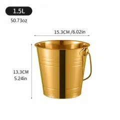 Household & Bar Stainless Steel Ice Bucket