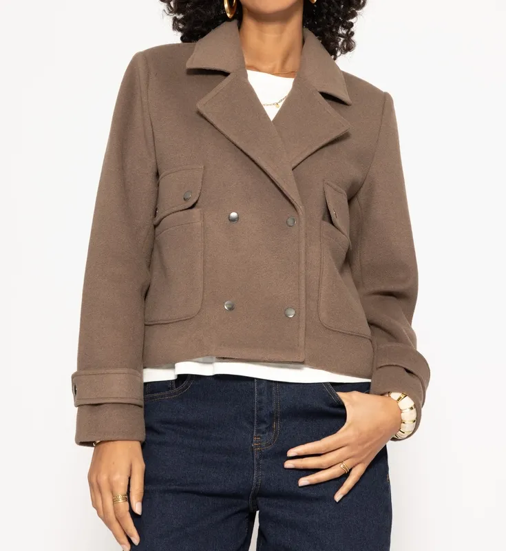 Taupe Collar Everyday Jacket