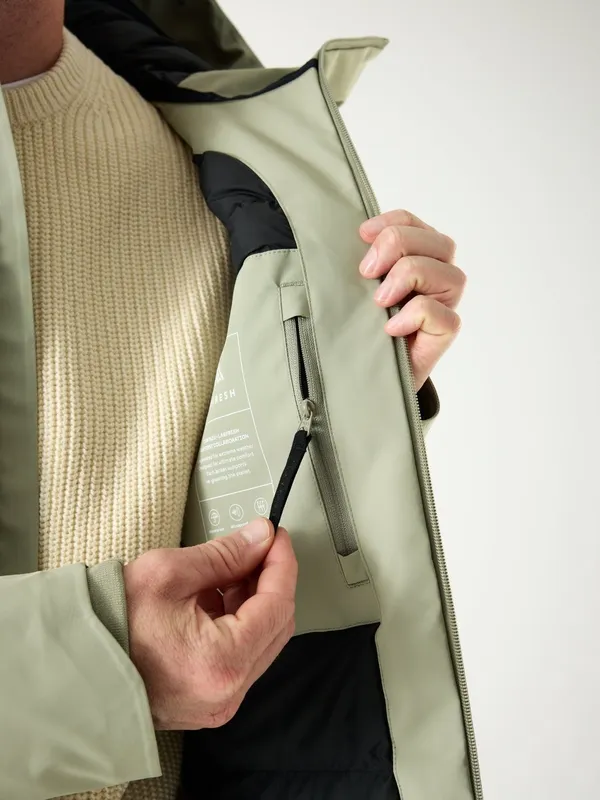Water-Resistant Parka Olive