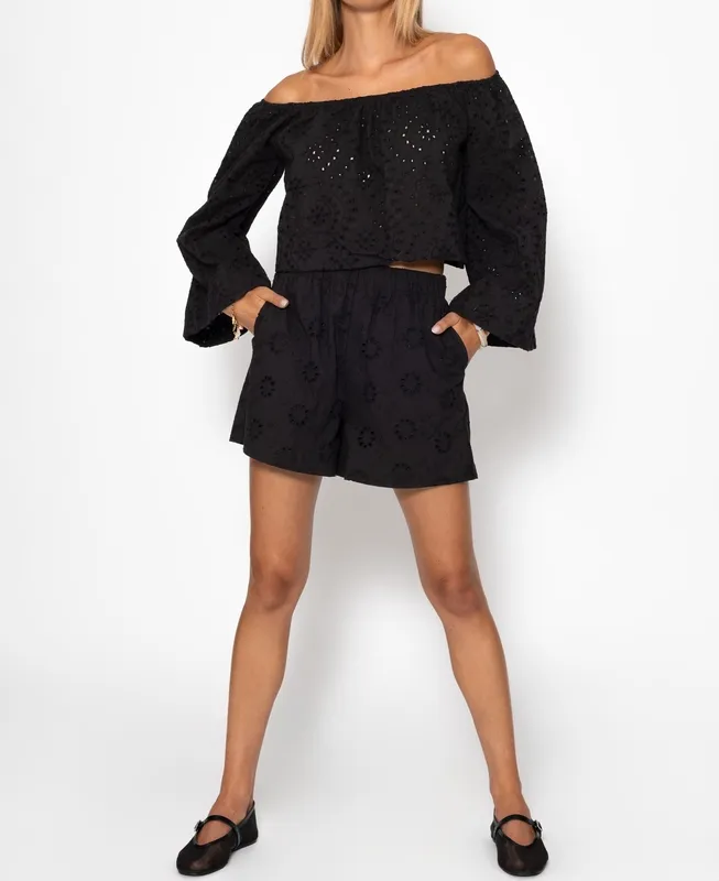 Black Lace Everyday Shorts