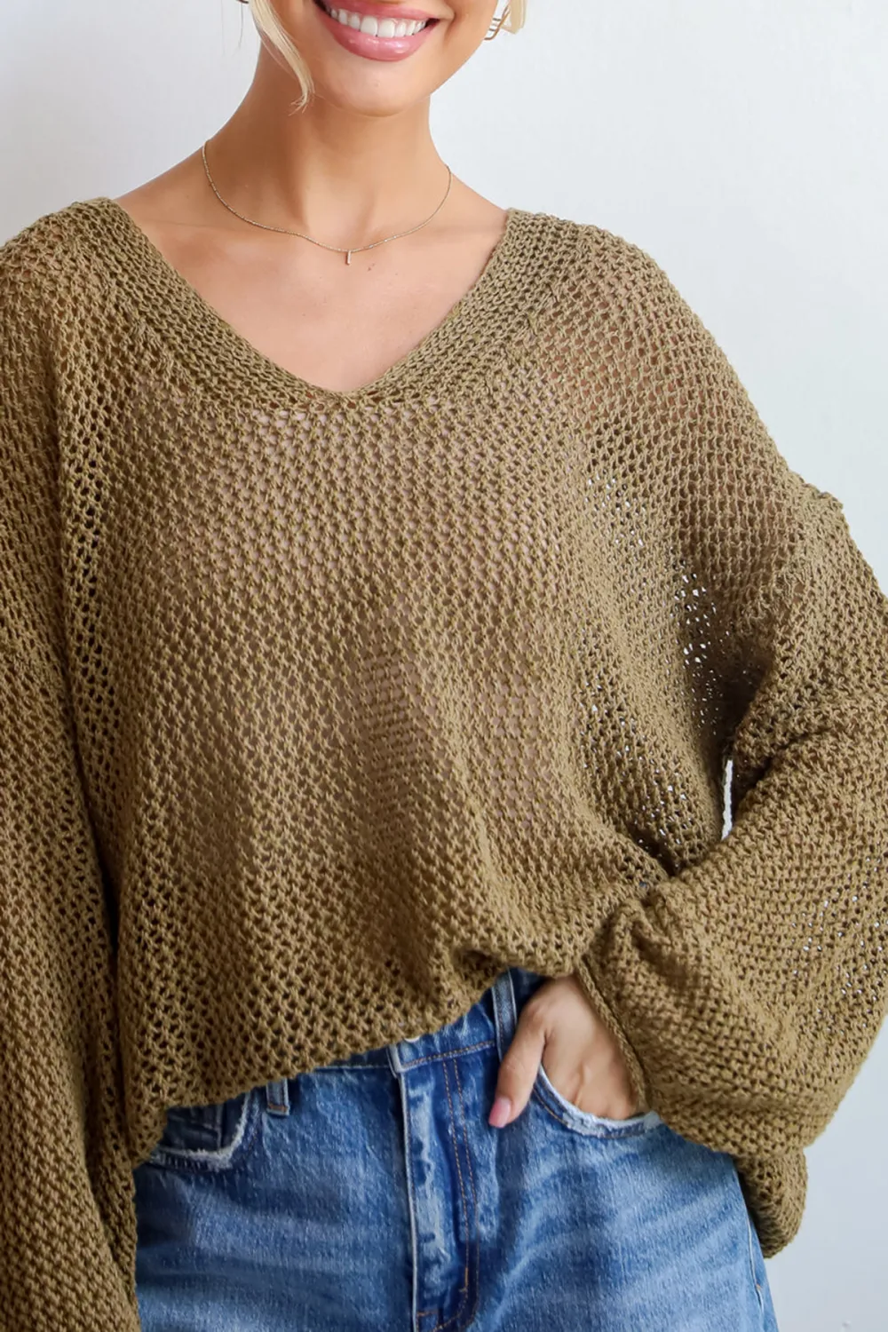 Open Knit Sweater