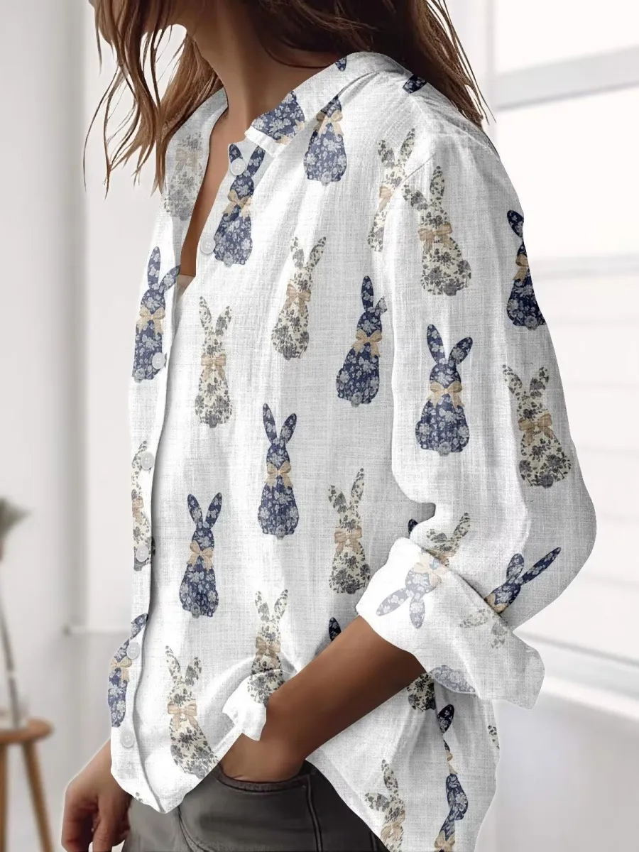 Boho Bunny Print Shirt