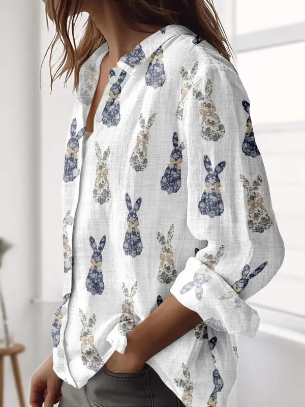 Boho Bunny Print Shirt