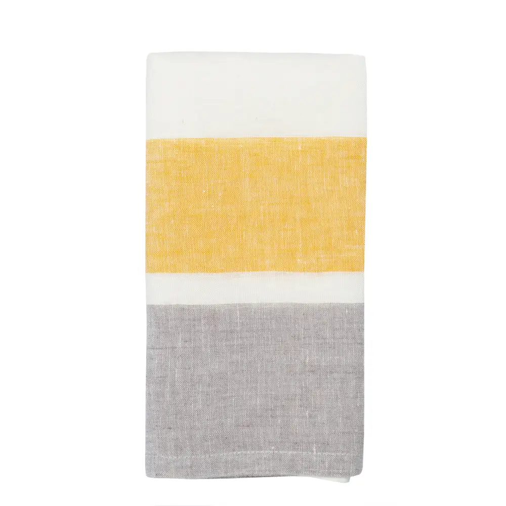 Bold Stripe Linen Tea Towel Set