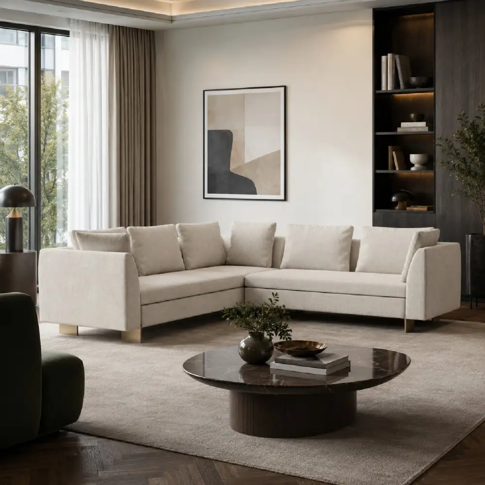Modern Sectional Chenille Sectional Sofa