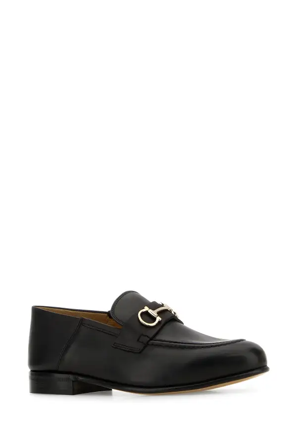 Calf Leather Metal Vamp Loafers