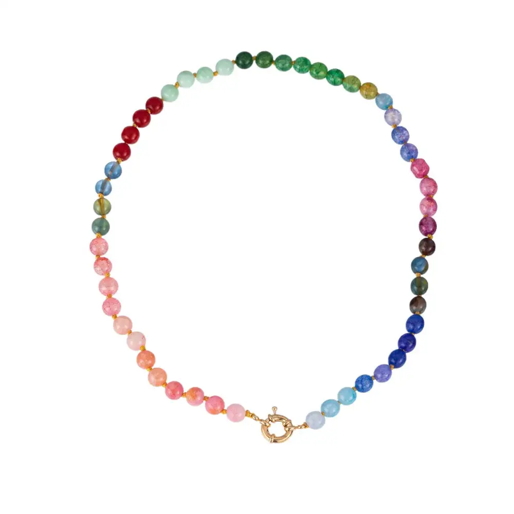 Mixed Natural Bead Necklace
