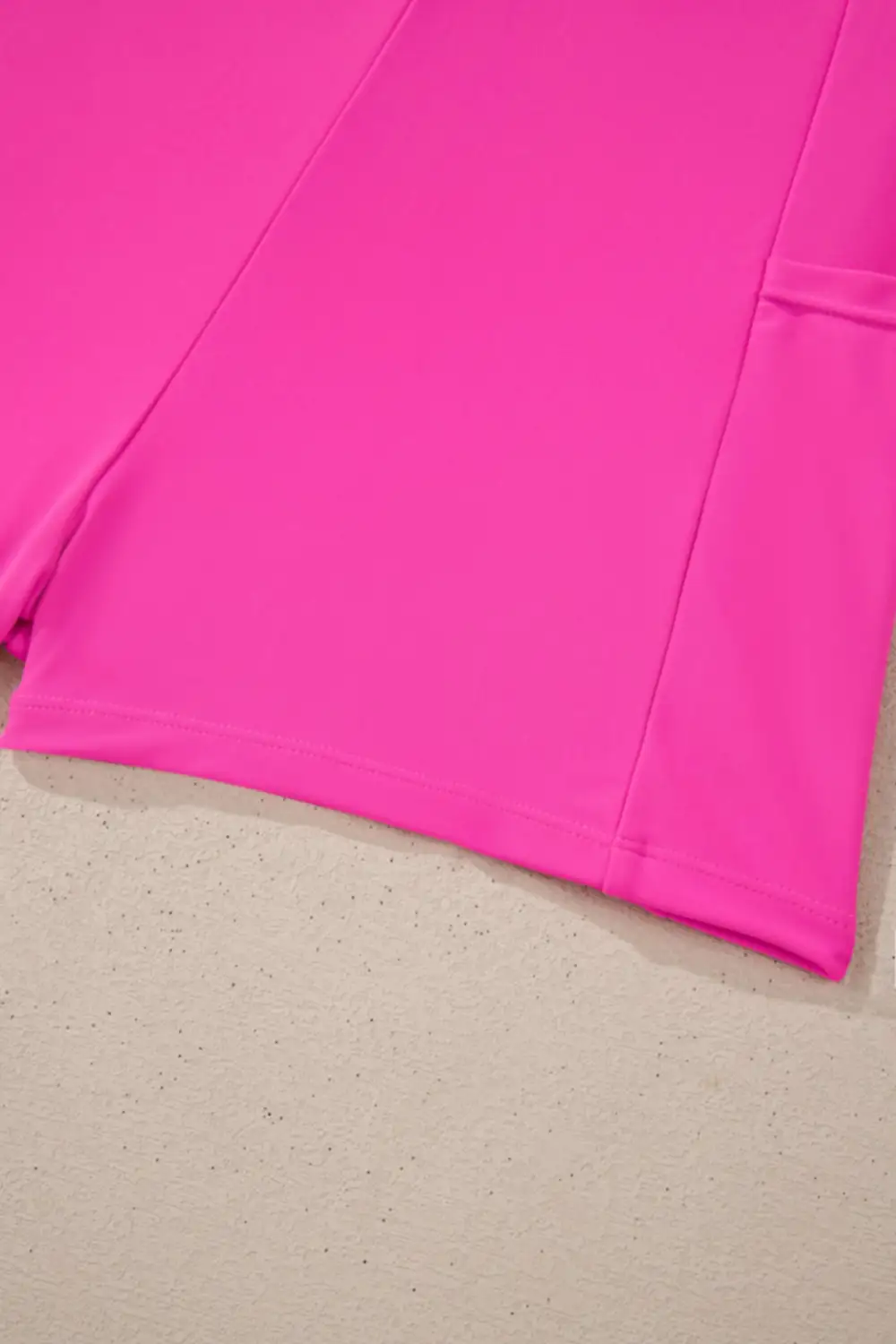 Contrast Trim Neckline Swim Dress