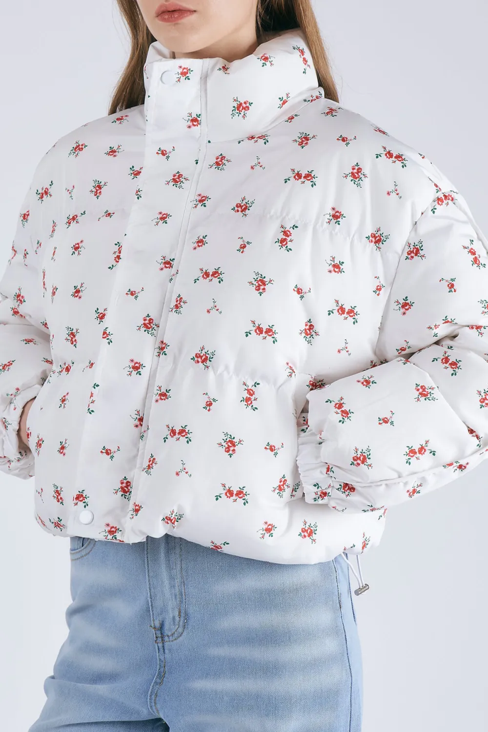 Floral Puffer Jacket