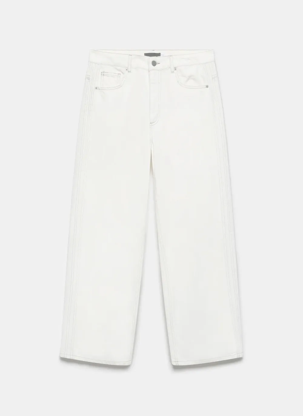 Casual Style Barrel Leg Jeans