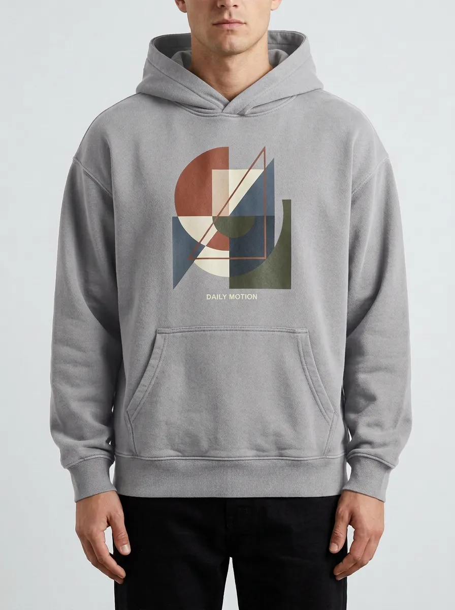 Modern Motion Geometric Abstract Hoodie