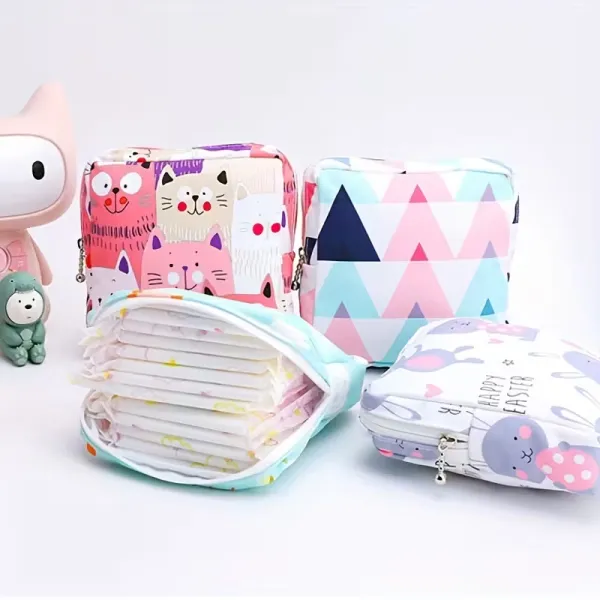 Printed Zipper Organizer Bag