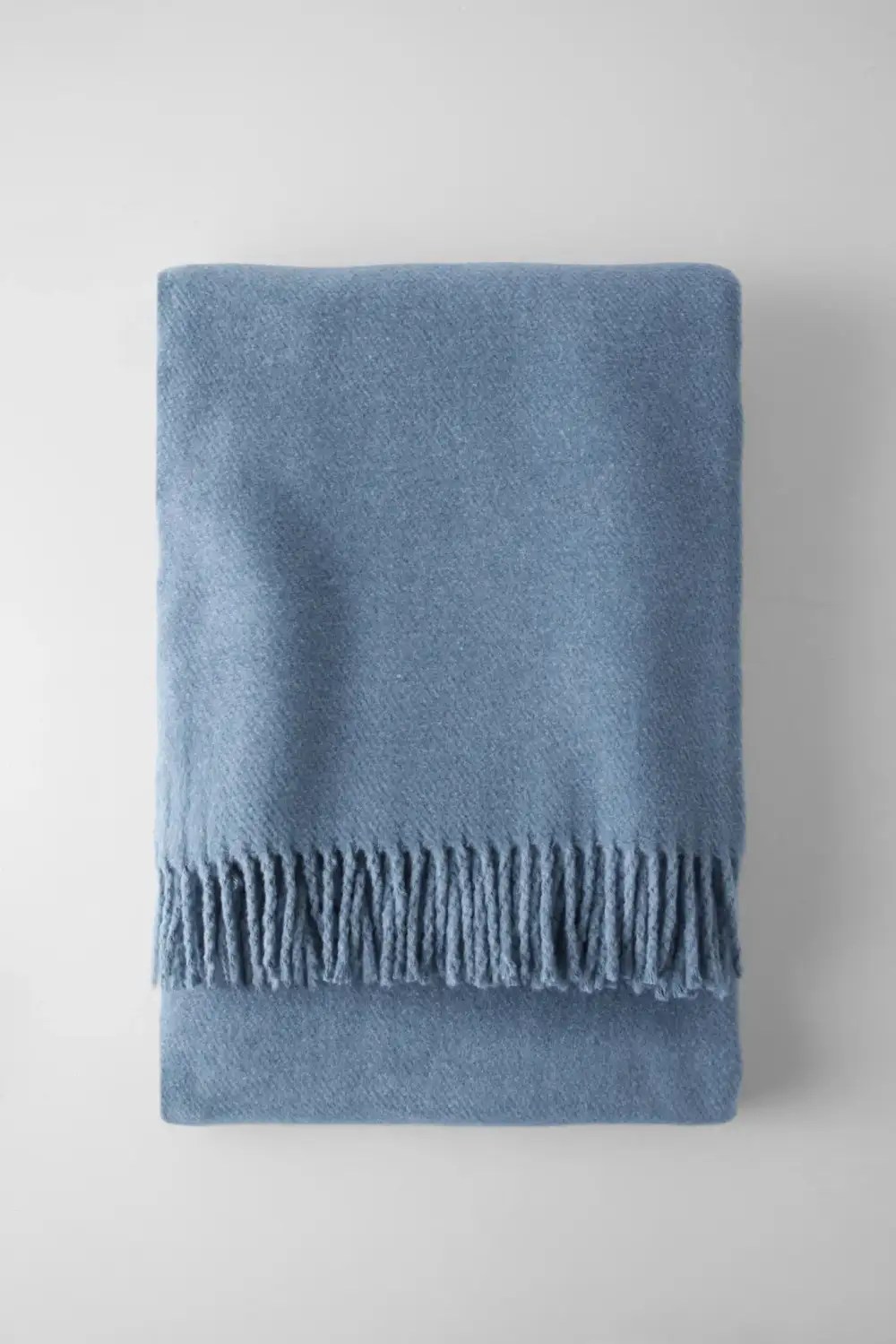 Solid Cotton Blend Throw