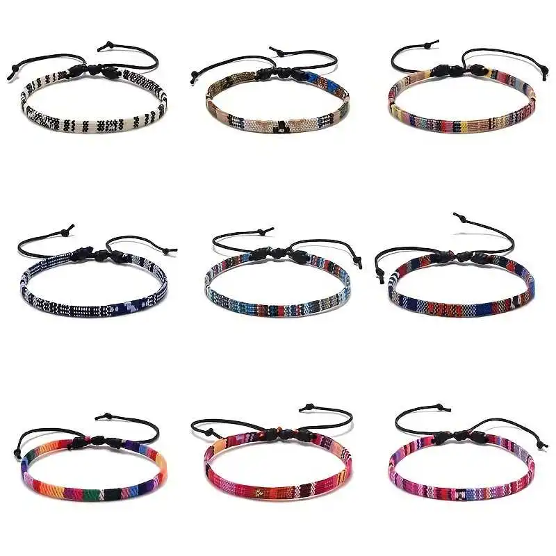 Men's Handcrafted Pieces Braided Anklets