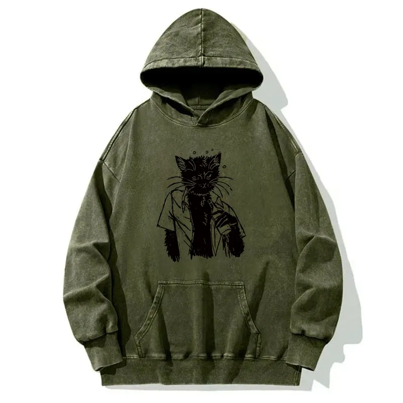 Cool Cat Washed Hoodie