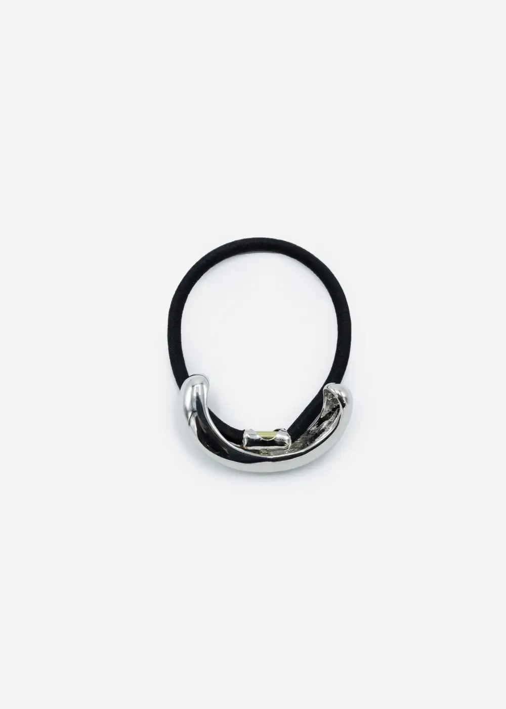Silver Twist Design Hair Tie