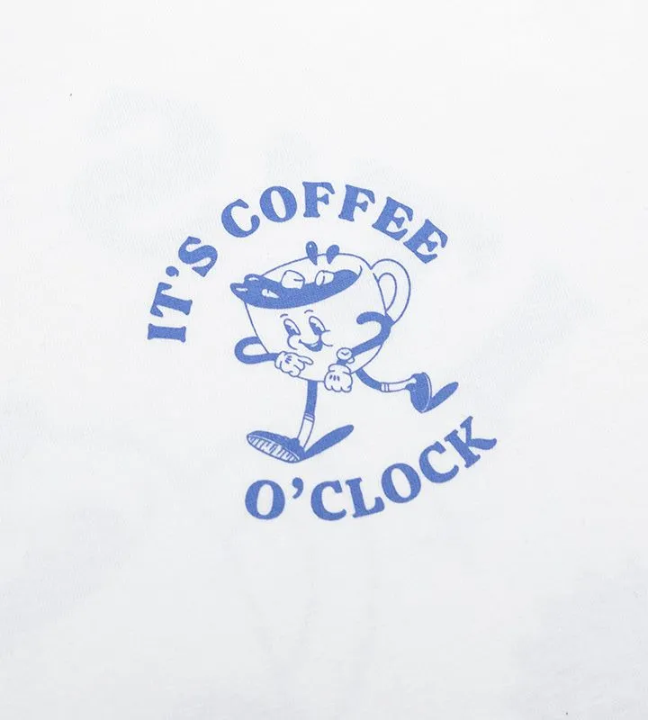 Its Coffee Oclock Crew Neck T-Shirt